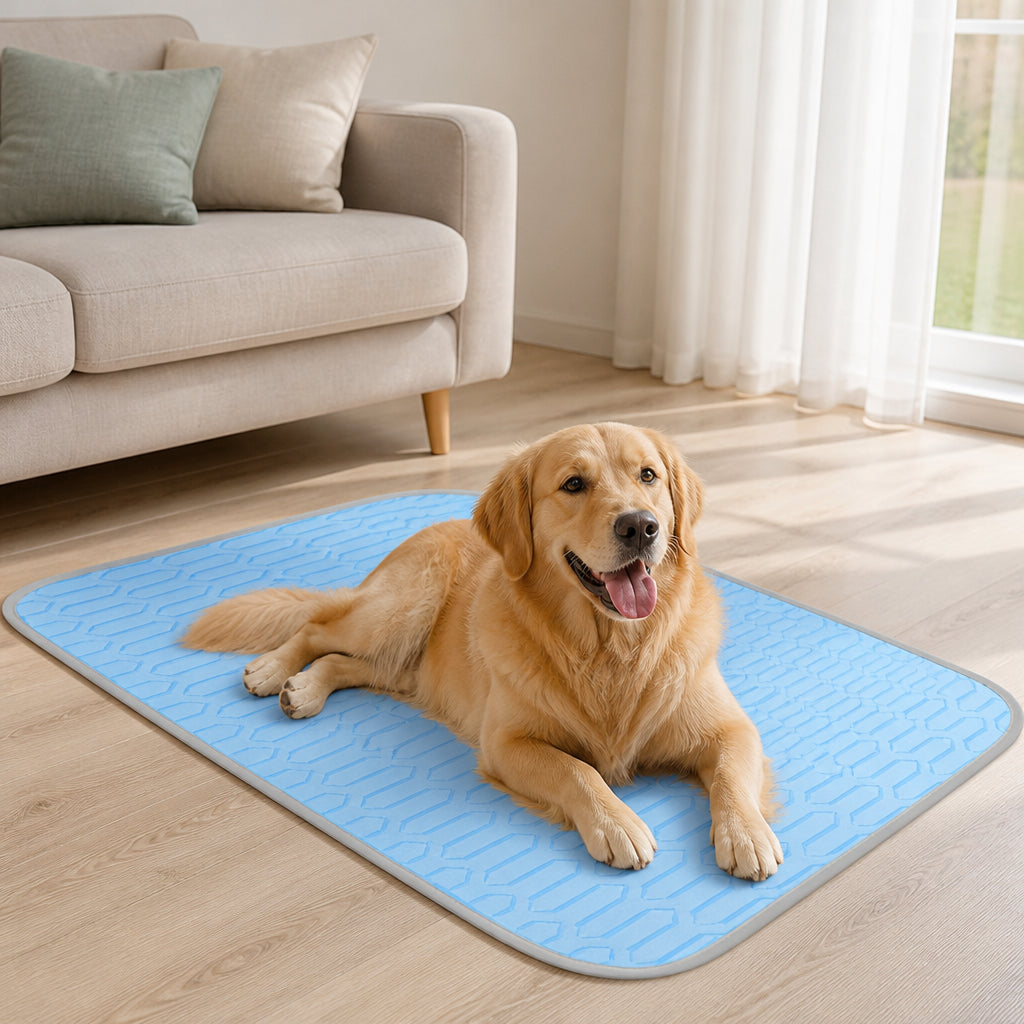 Petmarlow Cooling Breathable & Sweat-Absorbent Chemical-Free Pet Mat – M