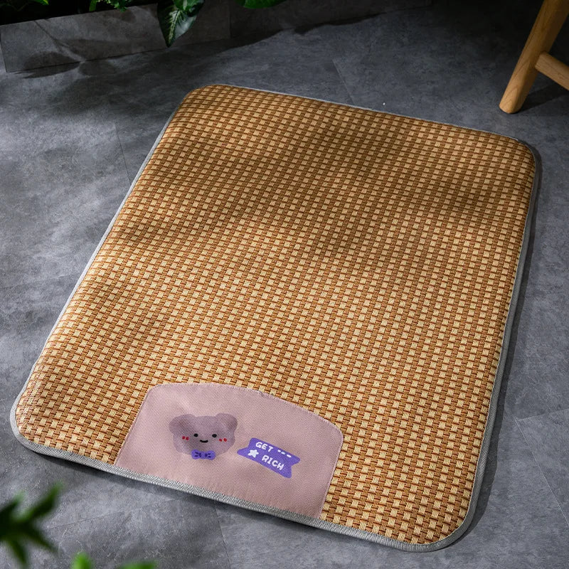 Petmarlow Cooling Moisture-Proof & Non-Slip Pet Mat – Brown Bear Upgrade / S - 17.7 × 13.8 in