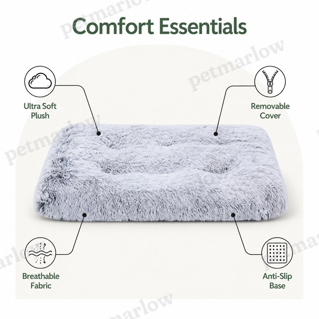Petmarlow Cozy Plush & Detachable Cover Dog Bed – view 4