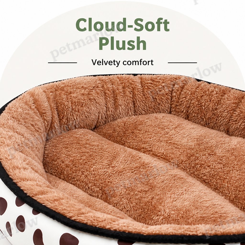 Petmarlow Cozy Plush Polyester & Detachable Cover Pet Bed – view 5