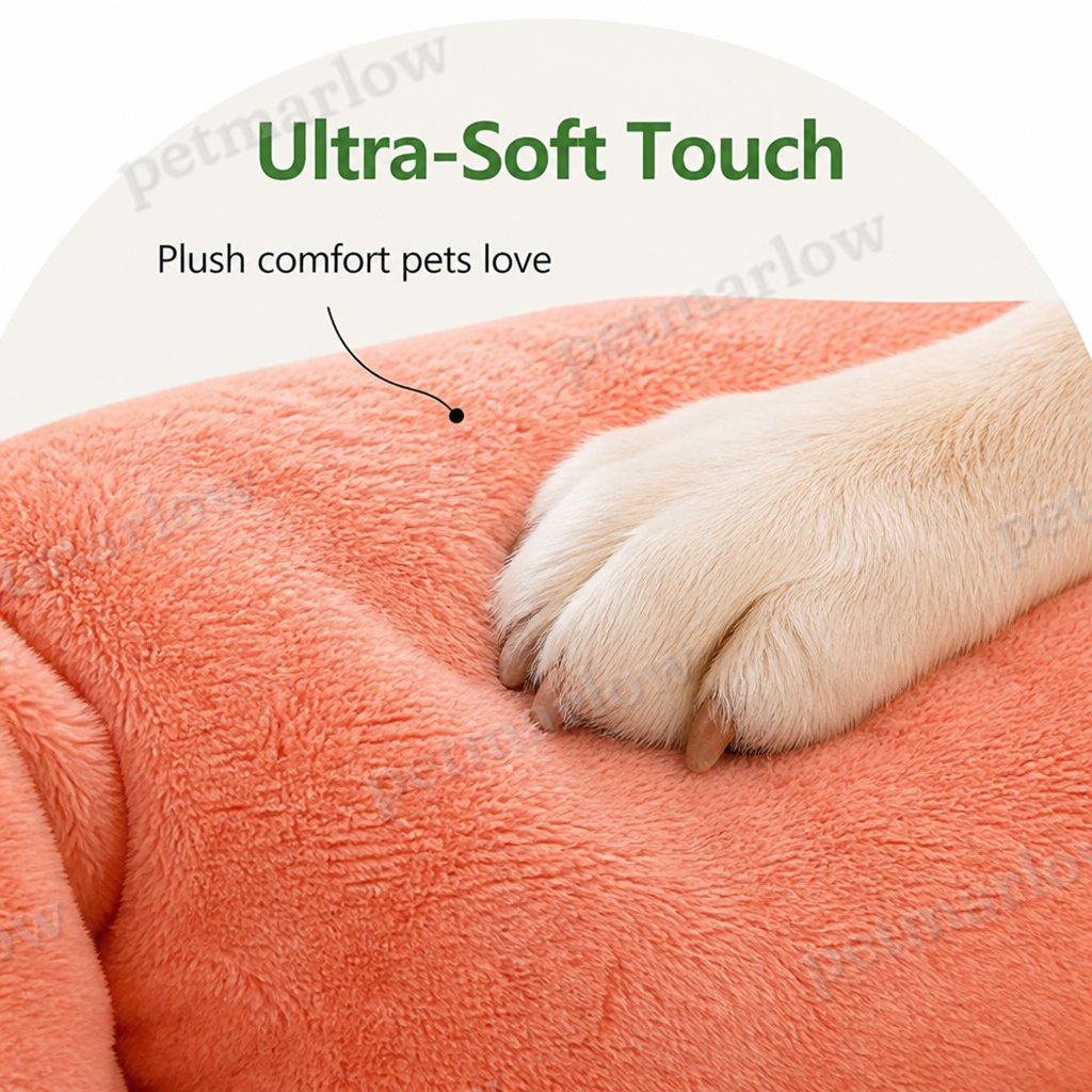 Petmarlow Cozy Winter Washable Dog Bed (Anti-Slip Base) – view 6