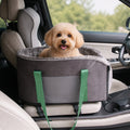 Petmarlow Cushioned Nest & Durable Polyester Travel Carrier – Grey