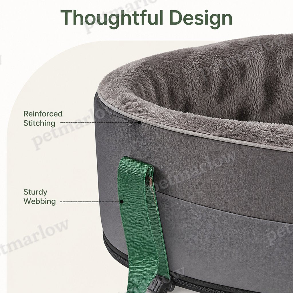 Petmarlow Cushioned Nest & Durable Polyester Travel Carrier – view 5