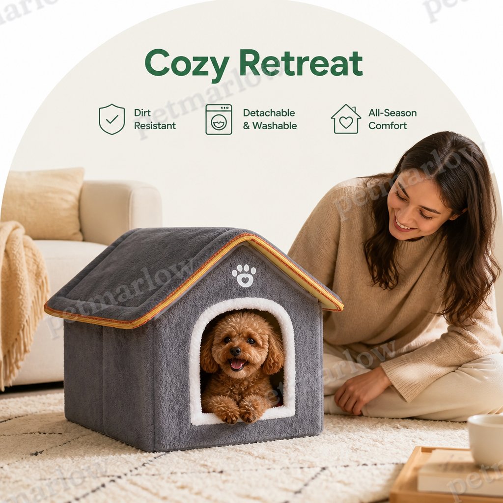 Petmarlow Dirt-Resistant Detachable & Washable Pet House – view 6