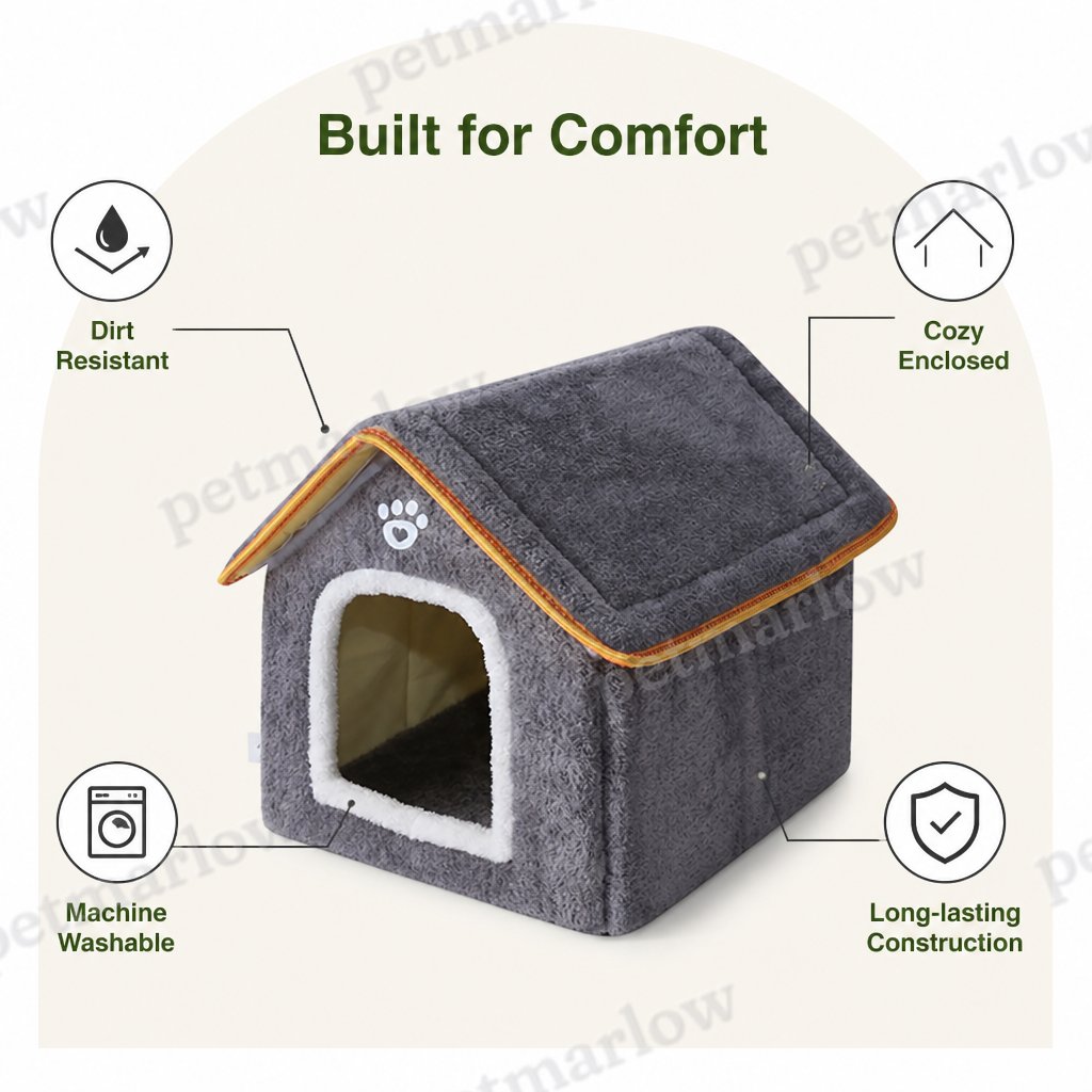 Petmarlow Dirt-Resistant & Washable Indoor/Outdoor Pet House – view 3