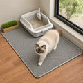 Petmarlow Double-Layer Sand Trap & Non-Slip Litter Mat – gray / S - 11.8 in × 11.8 in