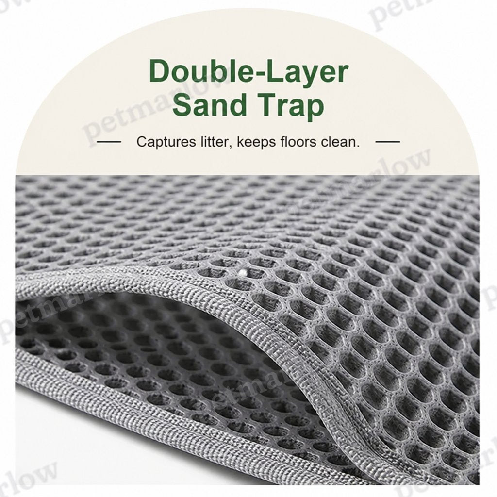 Petmarlow Double-Layer Sand Trap & Non-Slip Litter Mat – view 6