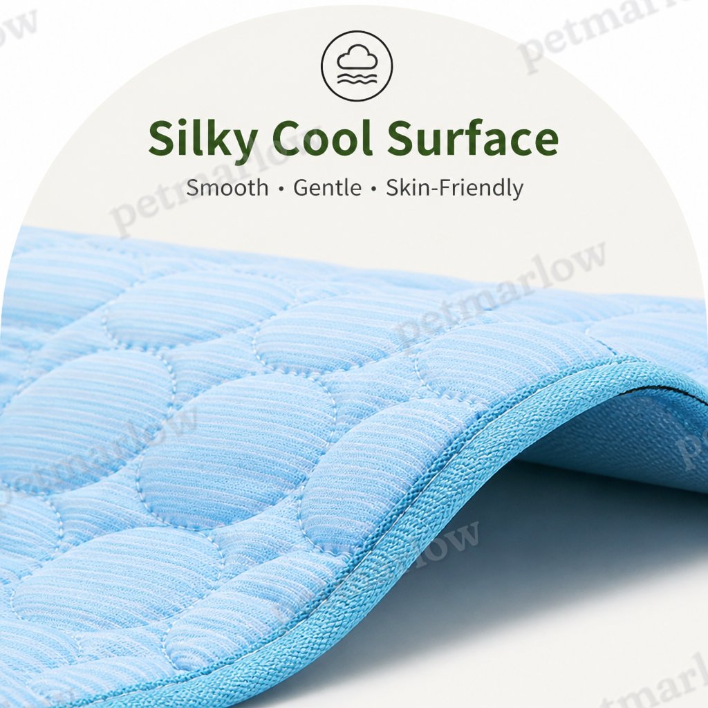 Petmarlow Dual-Sided Ice Silk & Breathable Mesh Cooling Mat (Machine Washable) – view 4