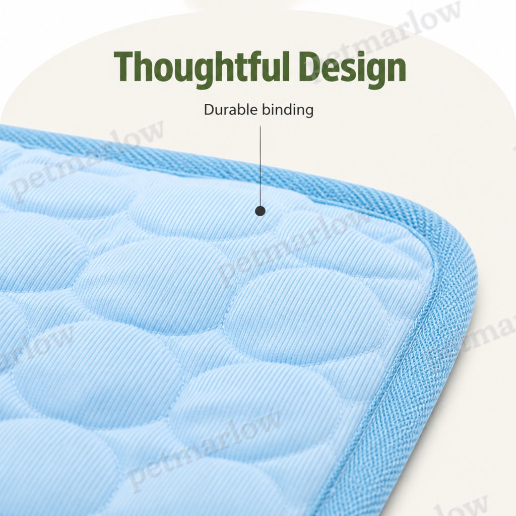 Petmarlow Dual-Sided Ice Silk & Breathable Mesh Cooling Mat (Machine Washable) – view 5