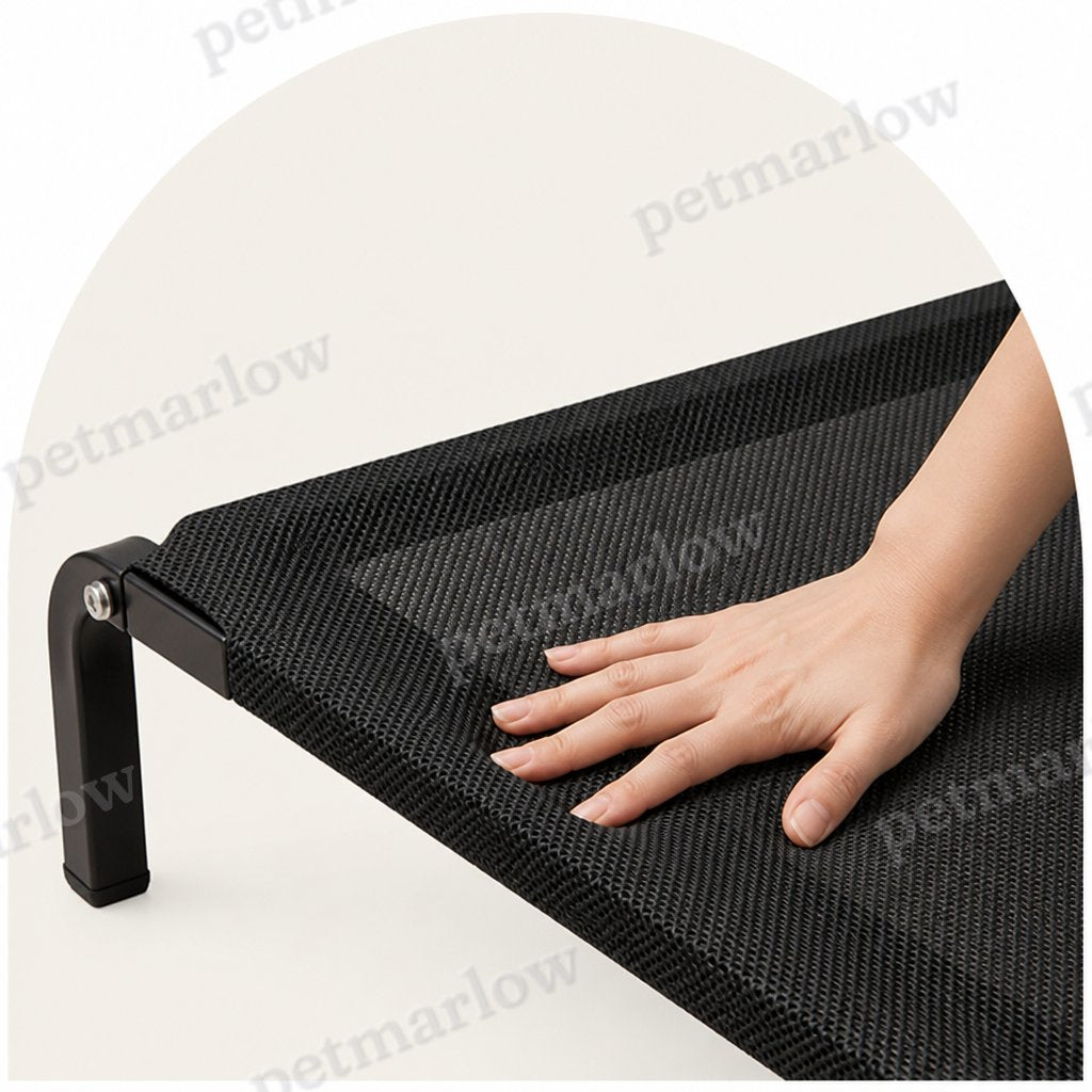 Petmarlow Elevated Breathable Mesh & Canopy Dog Bed – view 6