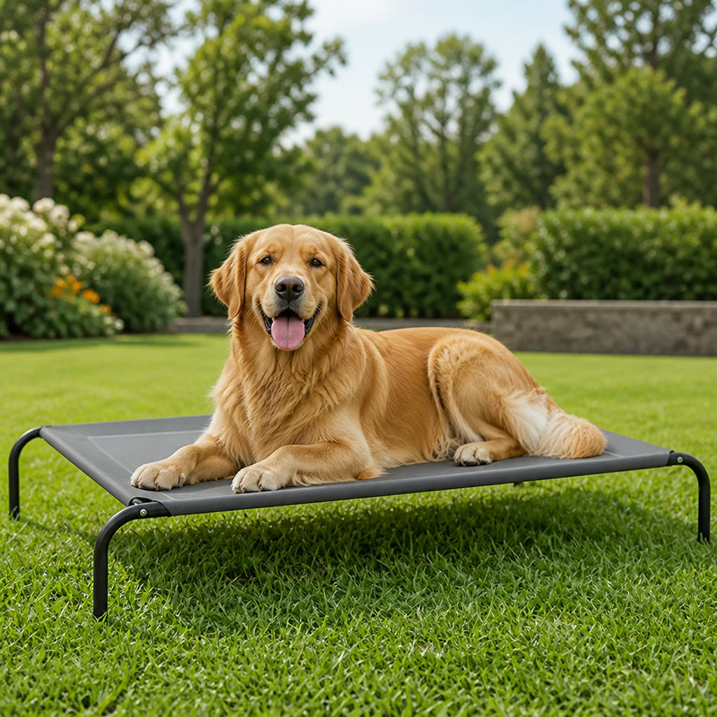 Petmarlow Elevated Cooling & Chew-Resistant Dog Bed