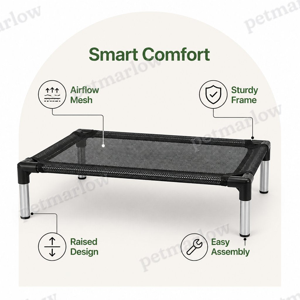 Petmarlow Elevated Cooling Mesh Dog Bed – view 3