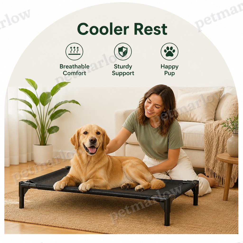 Petmarlow Elevated Cooling Mesh Dog Bed – view 6