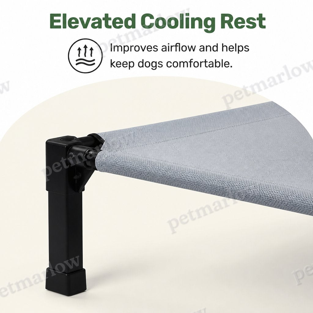 DogBedHouse Elevated Cooling Portable Nylon Dog Cot – view 6