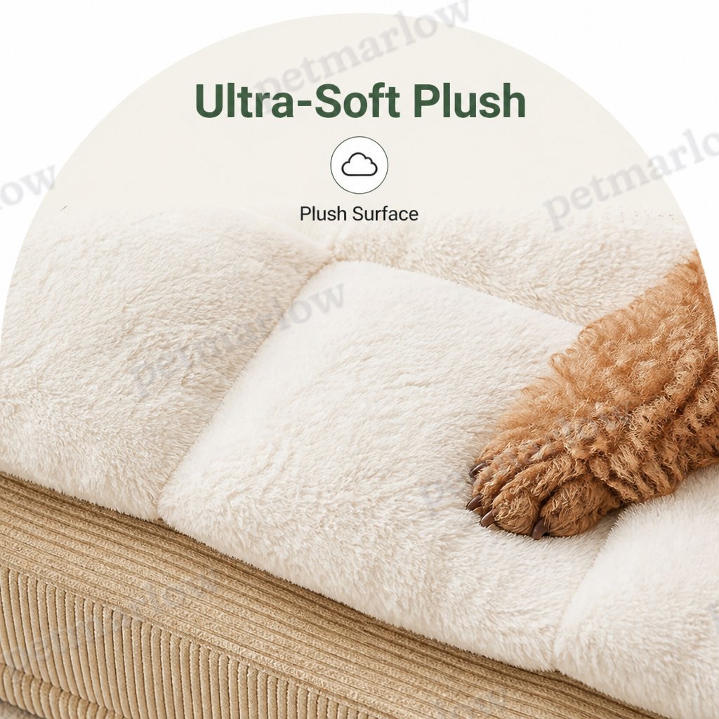 Petmarlow Ergonomic Spinal Support & Removable Pillow Dog Bed – view 4