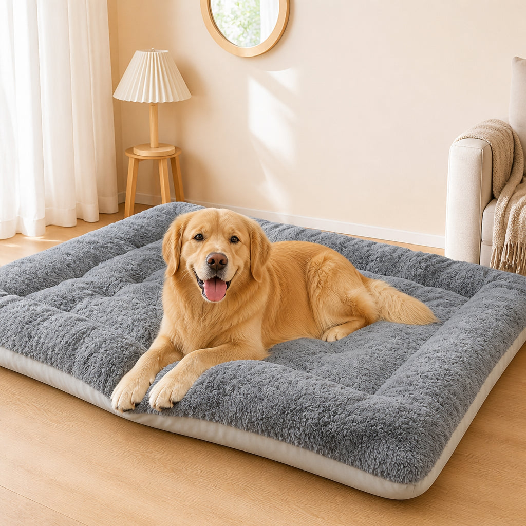 Petmarlow Extra Large Thickened Plush Dog Bed