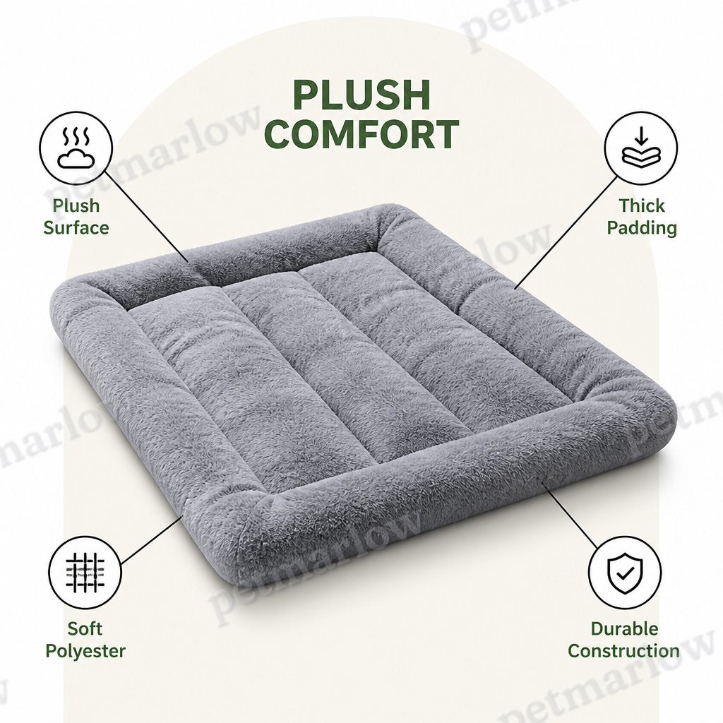 Petmarlow Extra Large Thickened Plush Dog Bed – view 3