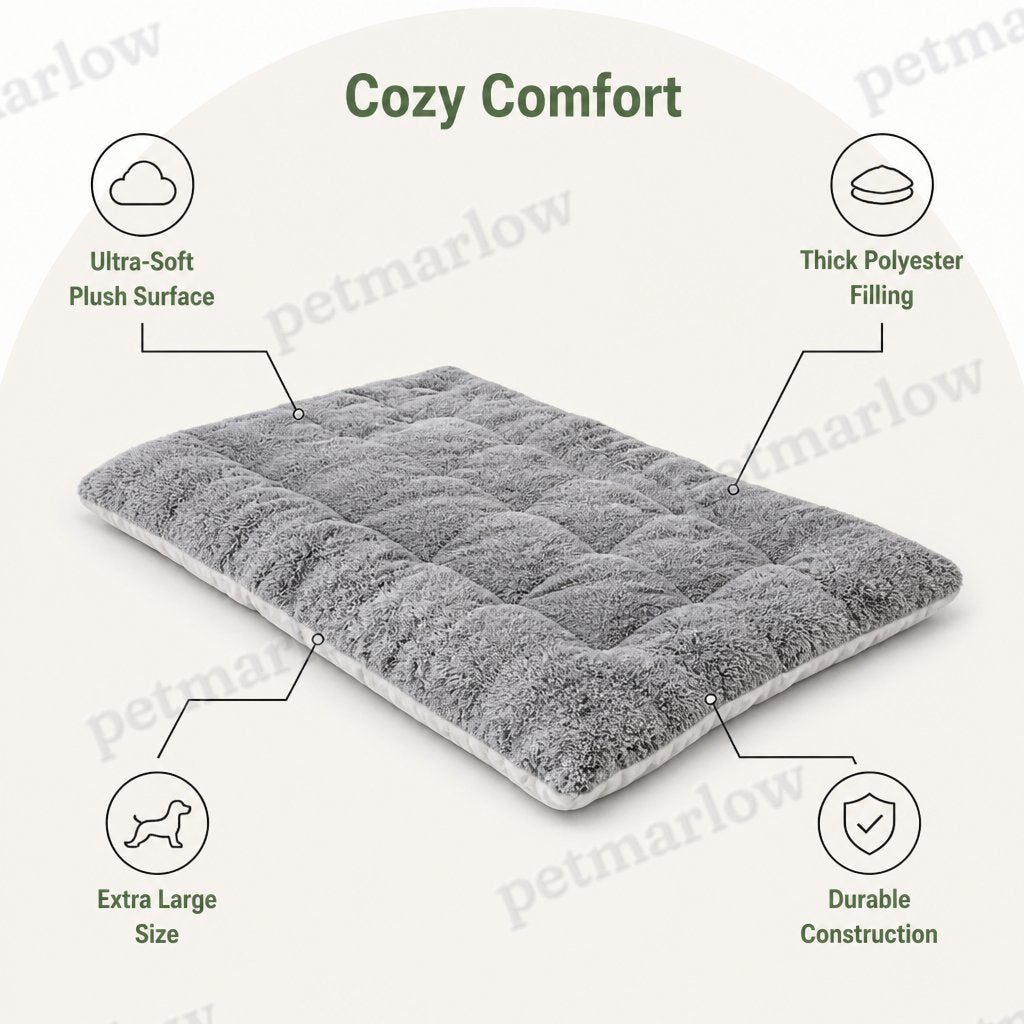 Petmarlow Extra-Large Ultra-Soft Polyester Dog Bed – view 2