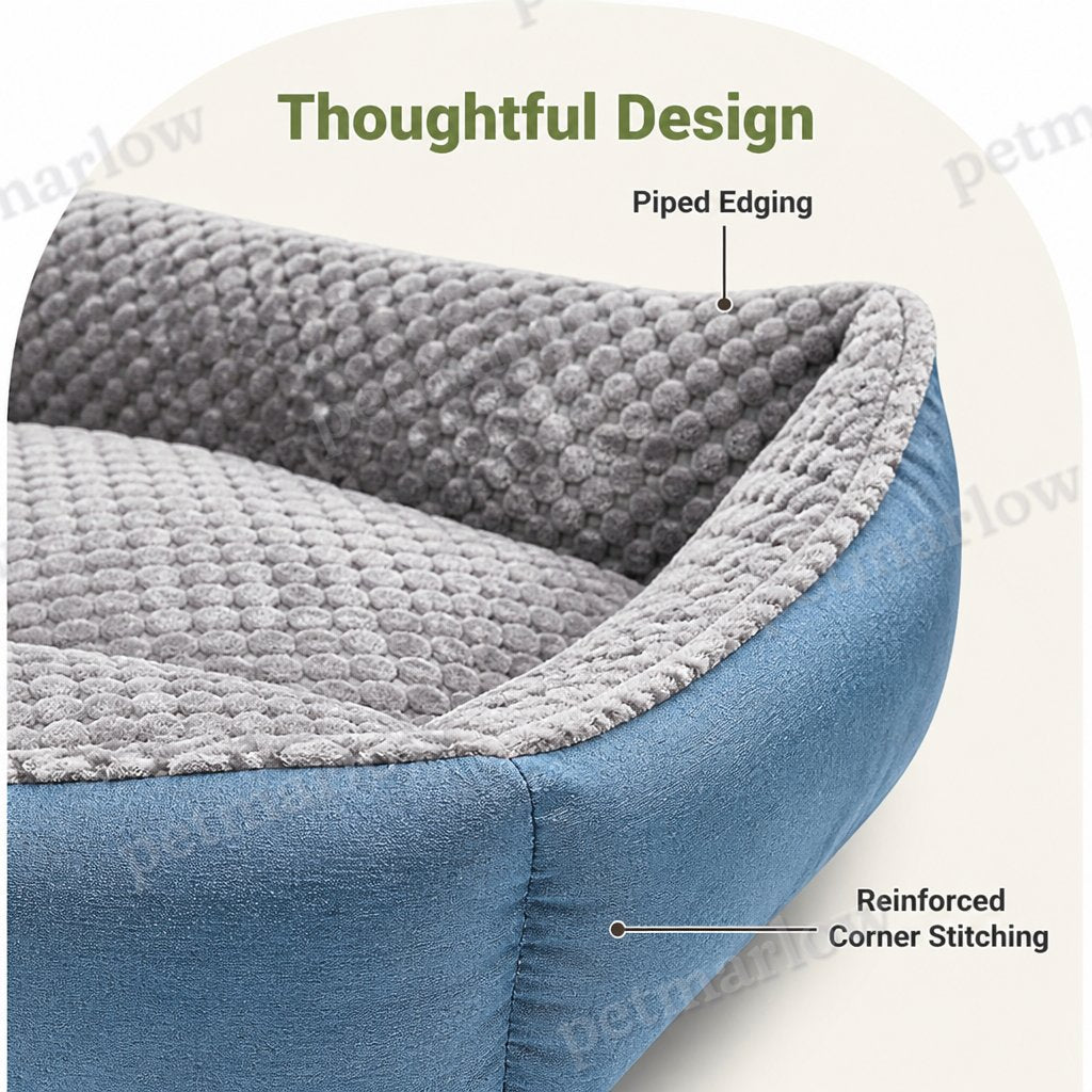 Petmarlow Extra-Thick Plush & High Backrest Dog Sofa Bed (Removable Cover) – view 5