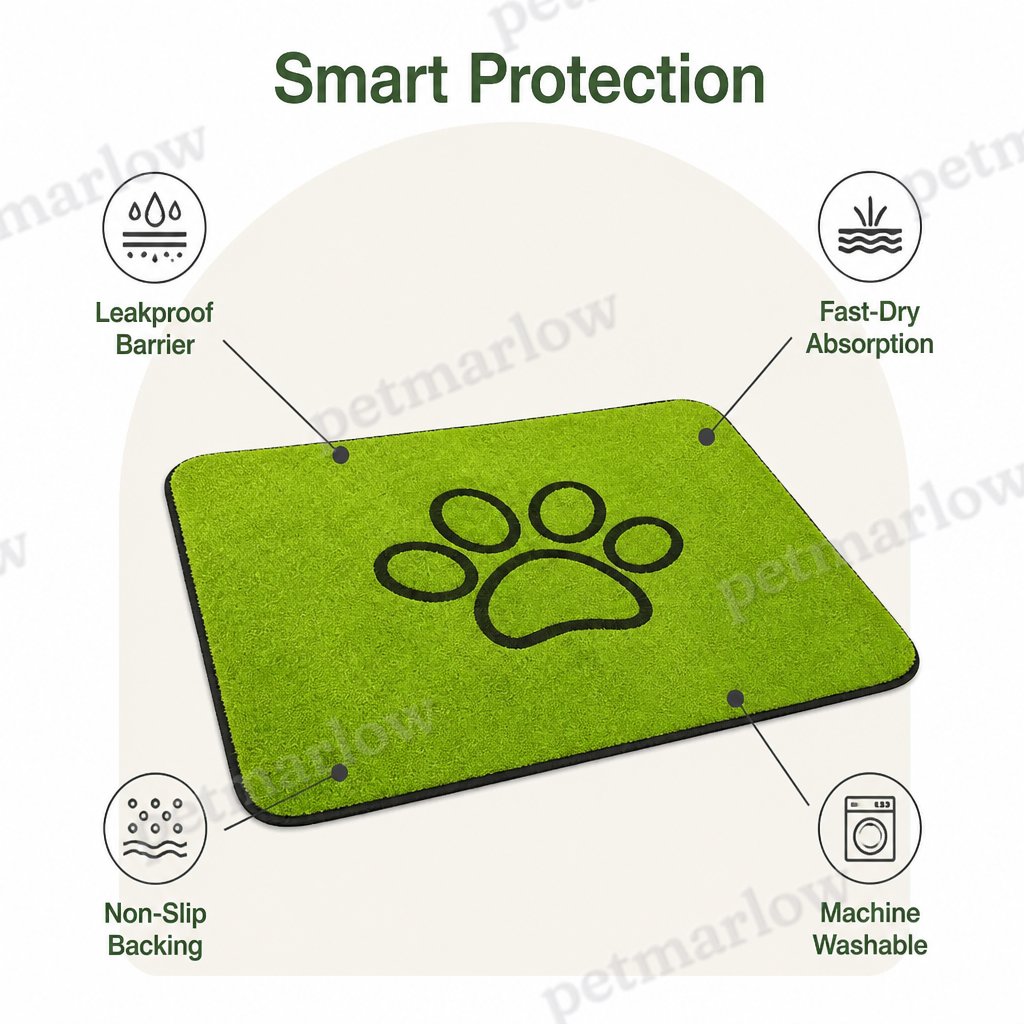 DogBedHouse Faux Grass Quick-Dry Waterproof Potty Mat – view 3