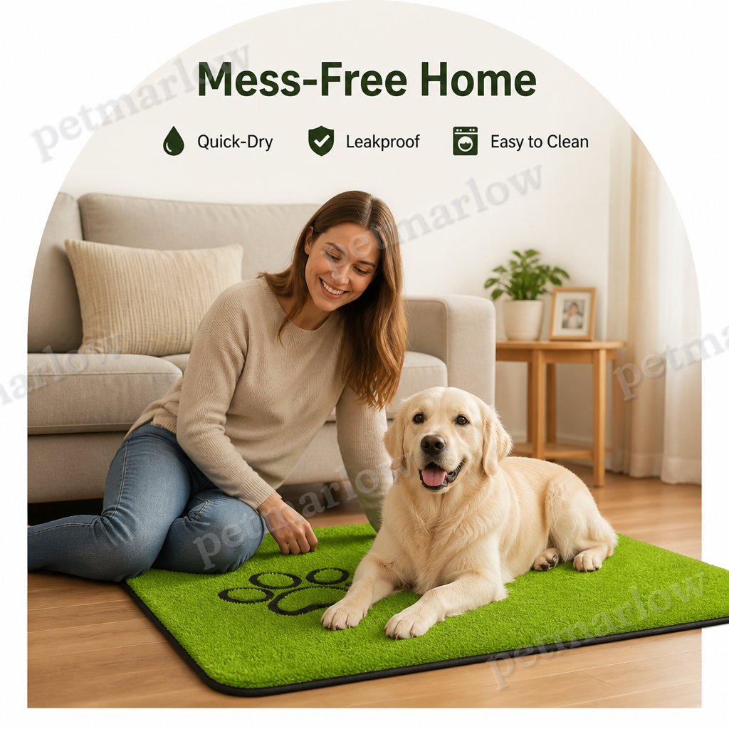 DogBedHouse Faux Grass Quick-Dry Waterproof Potty Mat – view 6
