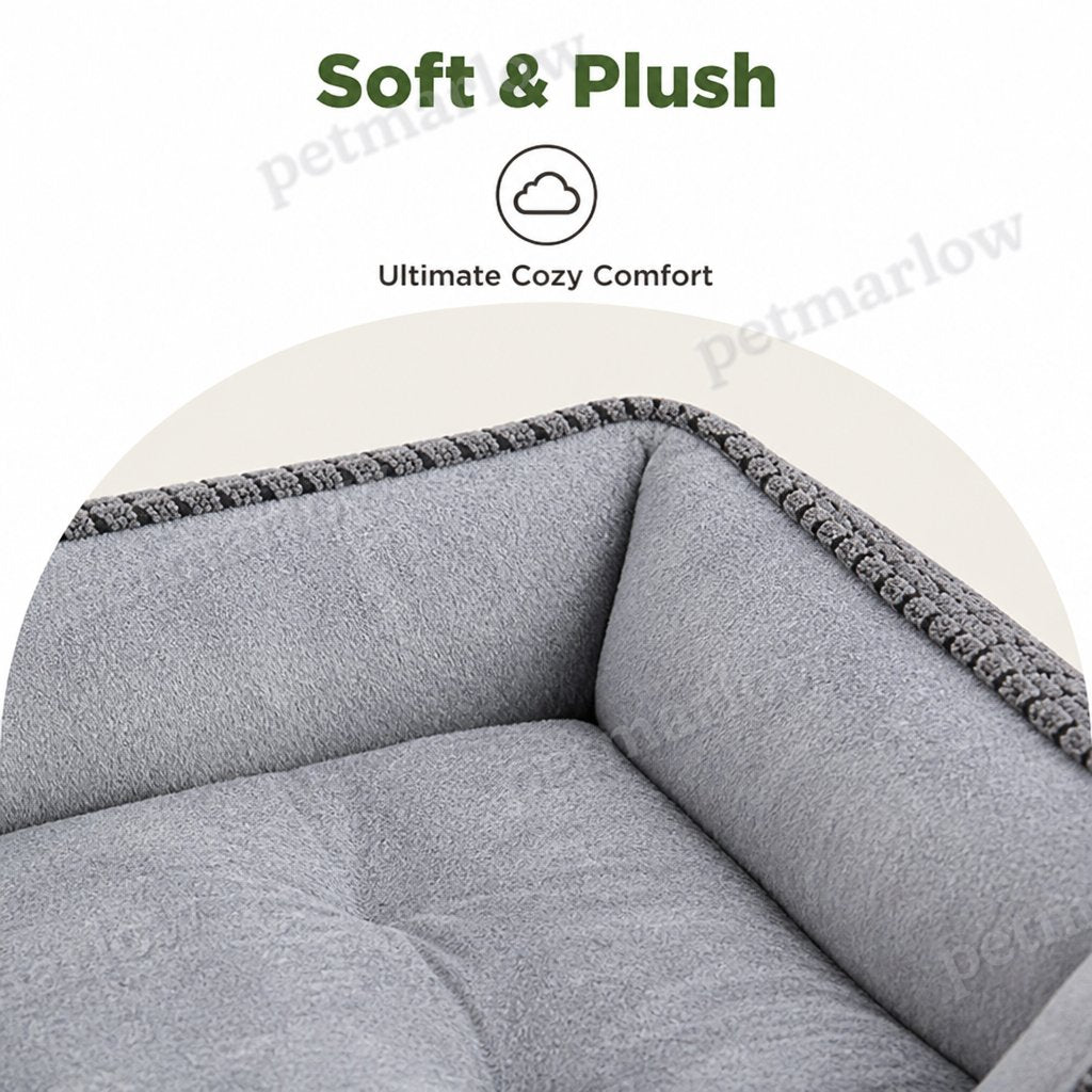 DogBedHouse Flannel & Machine Washable Non-Slip Dog Bed – view 4