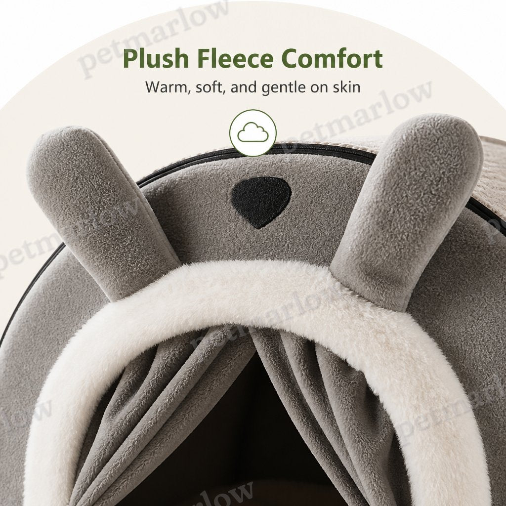 Petmarlow Fleece & High-Rebound Sponge Dog Bed (Removable Washable Cover) – view 4