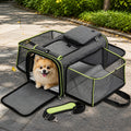 Petmarlow Foldable & Expandable Breathable Mesh Pet Carrier – green