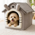 Petmarlow Foldable Fleece-Lined Rebound Foam Pet House – 04 / S