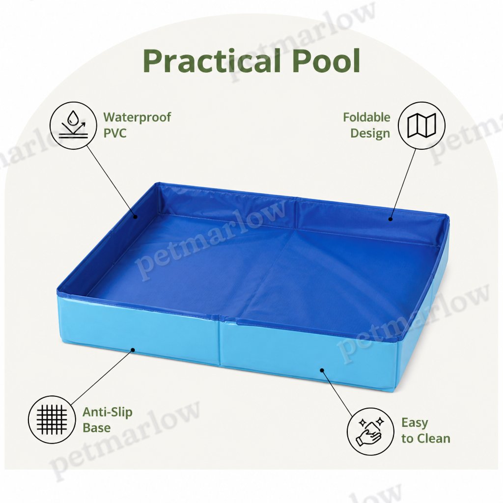 Petmarlow Foldable Non-Inflatable Anti-Slip Pet Pool – view 3