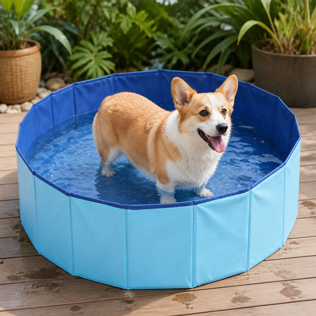 Petmarlow Foldable & Portable Pet Bathtub (For Small-to-Medium Pets)