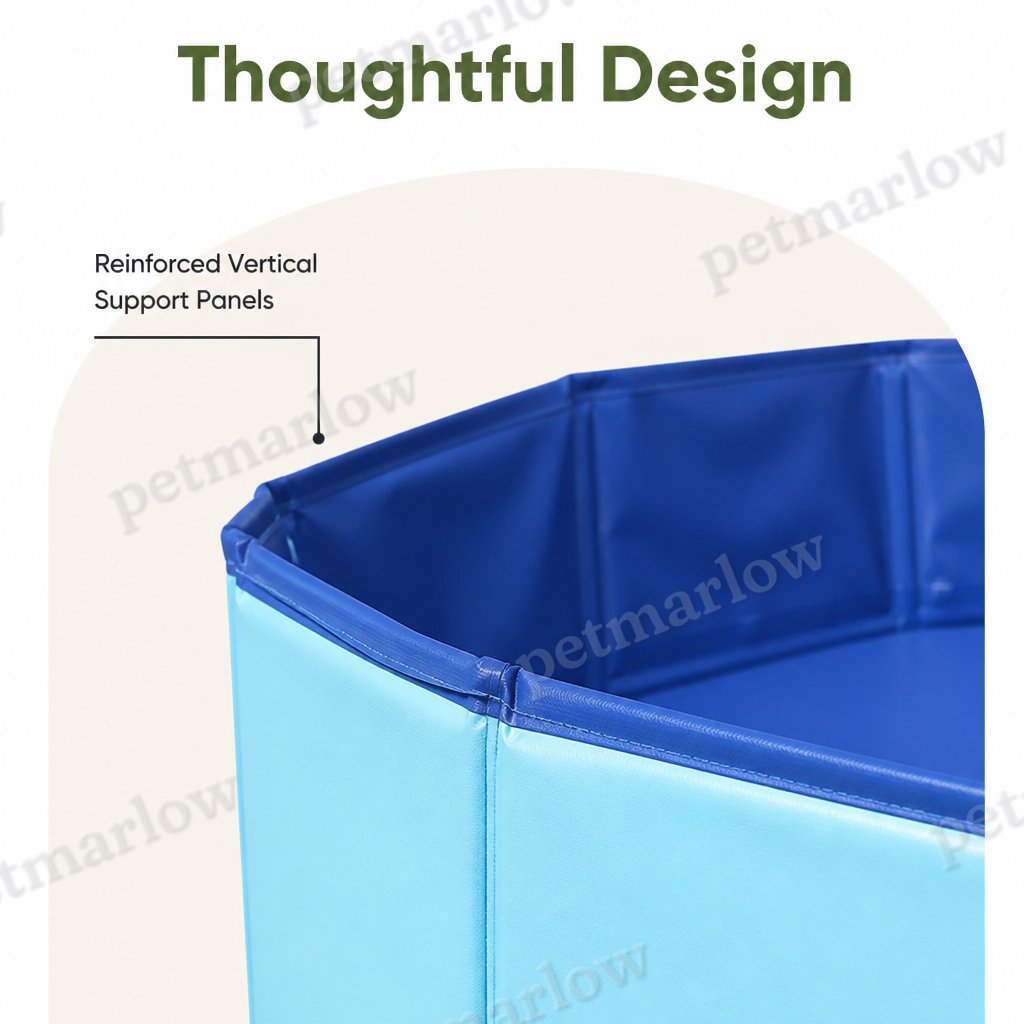 Petmarlow Foldable & Portable Pet Bathtub (For Small-to-Medium Pets) – view 6