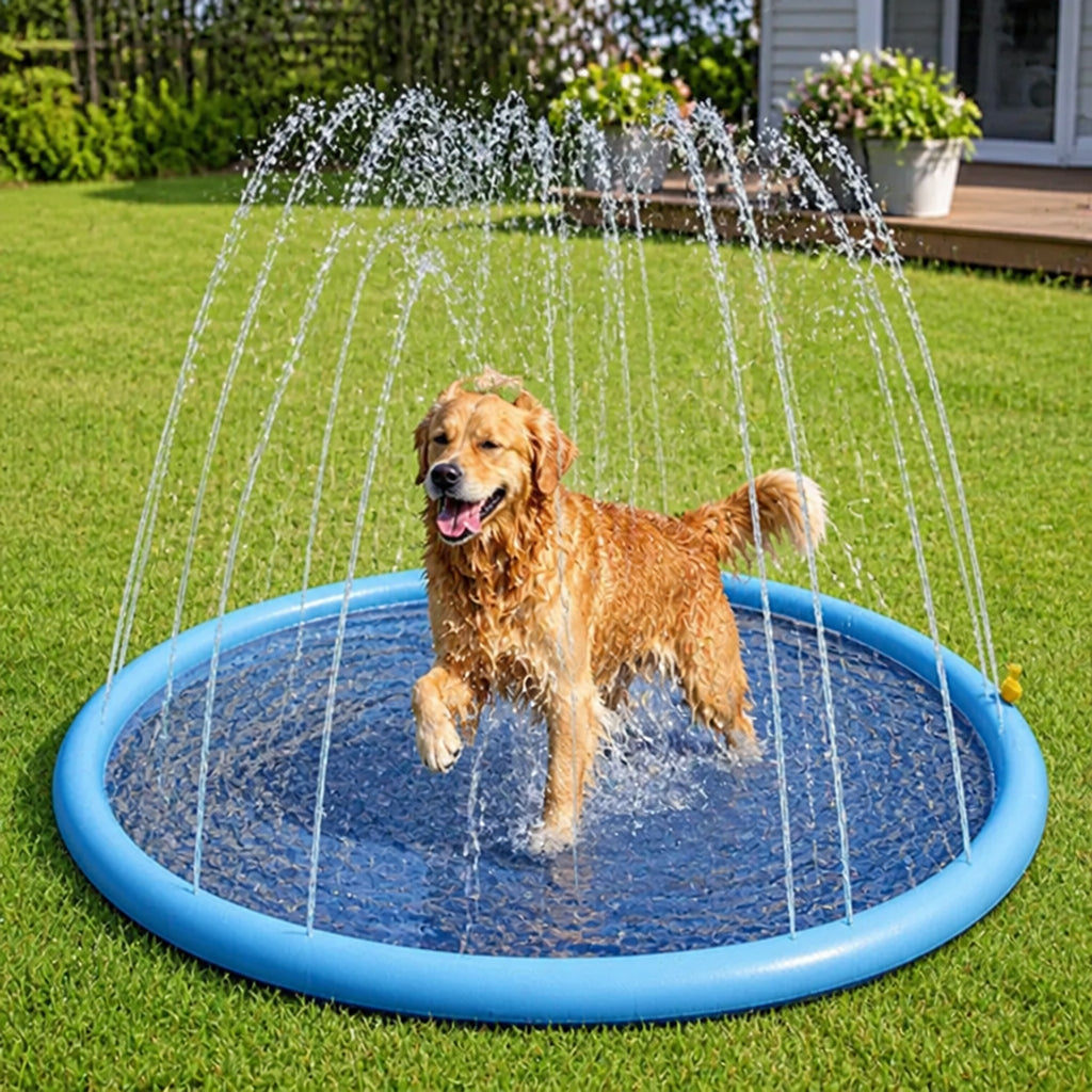 Petmarlow Foldable & Quick-Drain Splash Pad