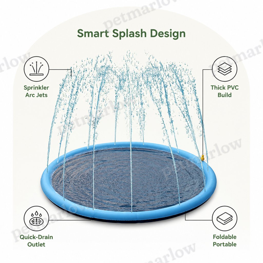 Petmarlow Foldable & Quick-Drain Splash Pad – view 4