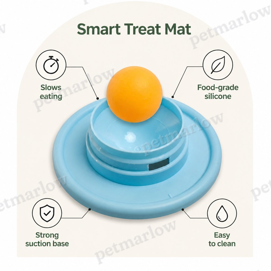 Petmarlow Food-Grade Silicone Slow-Feed Lick Mat (Non-Slip Base) – view 4
