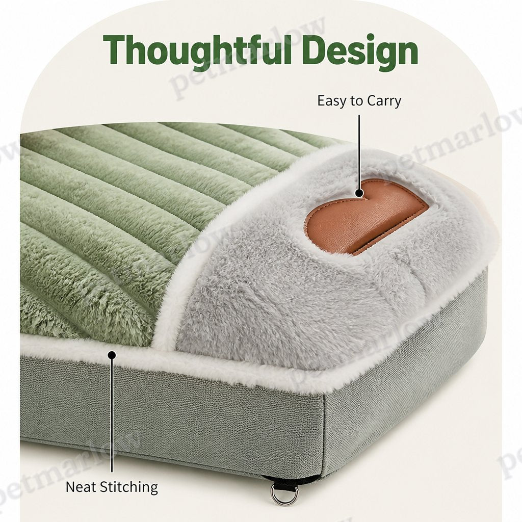 Petmarlow Four-Season Plush & Washable Dog Sleeping Mat (Removable Floor Mat) – view 6