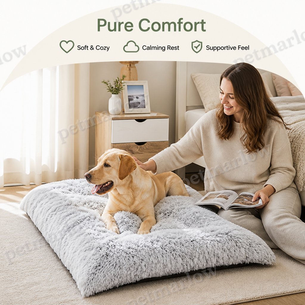 DogBedHouse Gradient Plush Fleece Dog Bed – view 6