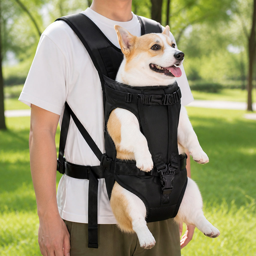 Petmarlow Hands-Free Adjustable & Breathable Front Carrier Backpack