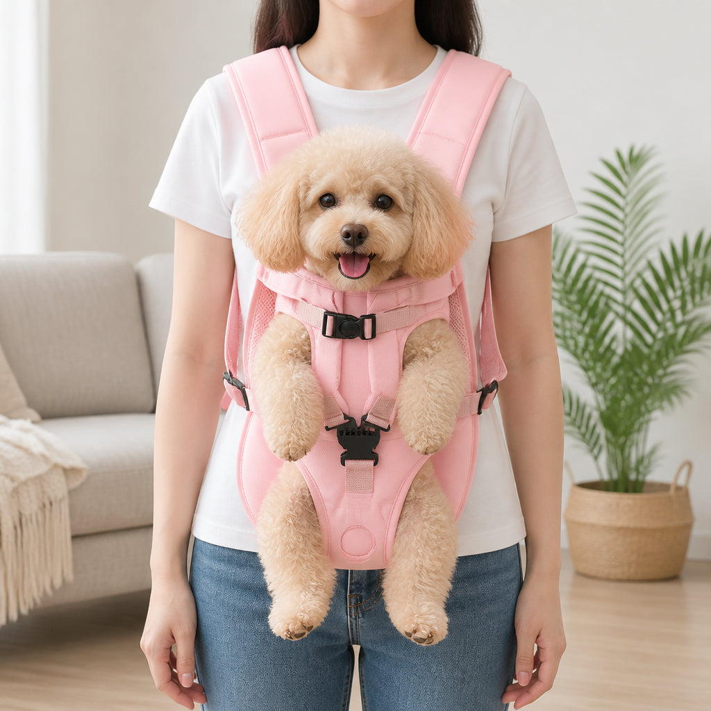 Petmarlow Hands-Free Adjustable & Breathable Front Carrier Backpack – view 3