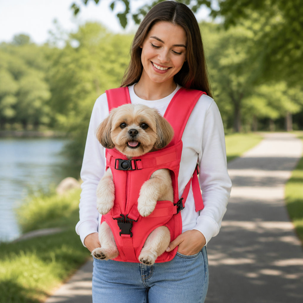 Petmarlow Hands-Free Adjustable & Breathable Front Carrier Backpack – view 4