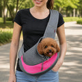 Petmarlow Hands-Free Breathable Sling Carrier (Safety Hook) – Fuchsia / S