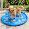 Petmarlow Heavy-Duty Water Spray & Anti-Slip Dog Bath Basin – Ocean Animal Pattern