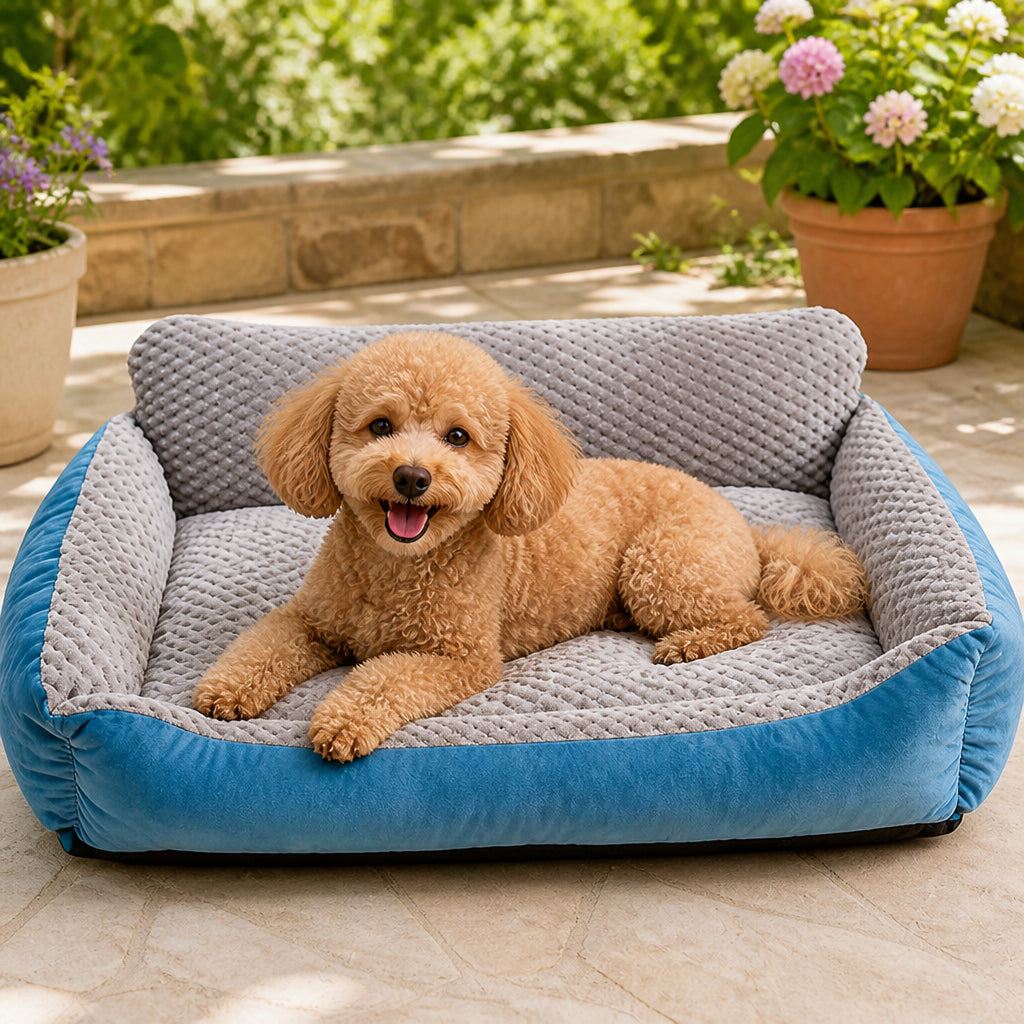 Petmarlow High-Back Extra Thick Plush Pet Sofa Bed (Washable Cover)