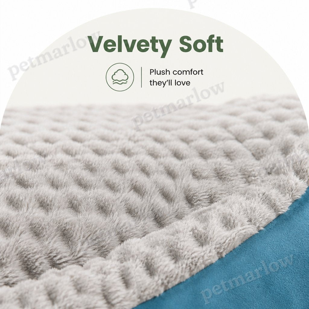 Petmarlow High-Back Extra Thick Plush Pet Sofa Bed (Washable Cover) – view 4