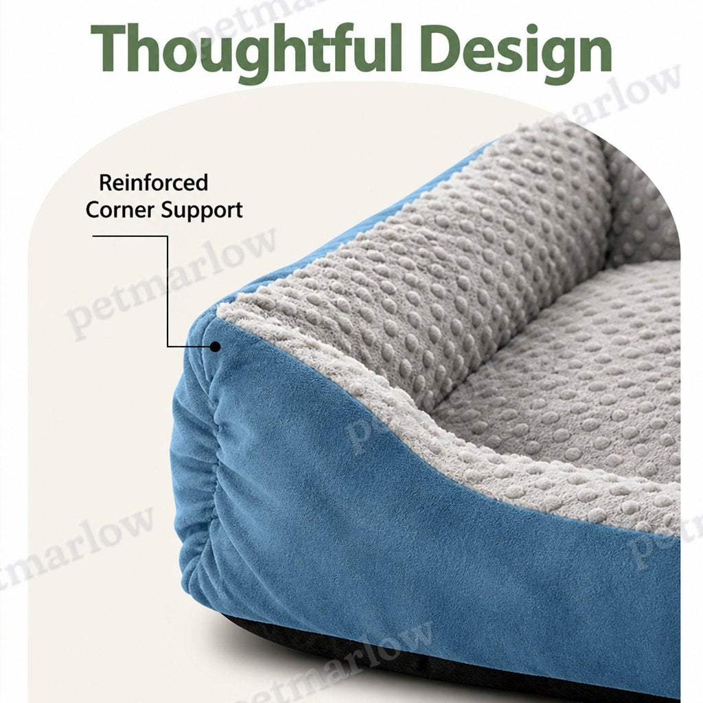 Petmarlow High-Back Extra Thick Plush Pet Sofa Bed (Washable Cover) – view 5
