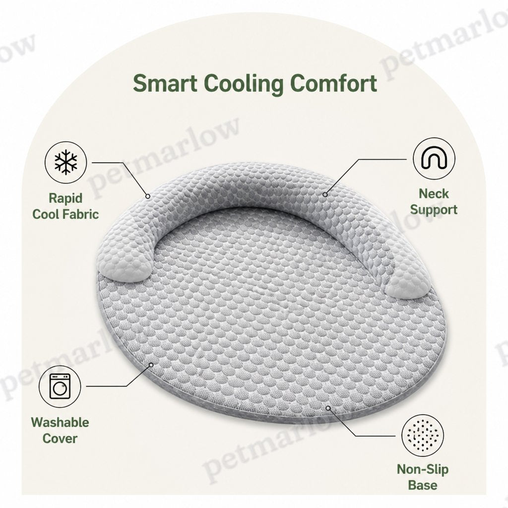 Petmarlow Honeycomb Cooling Non-Slip Dog Mat (Removable Cover) – view 3