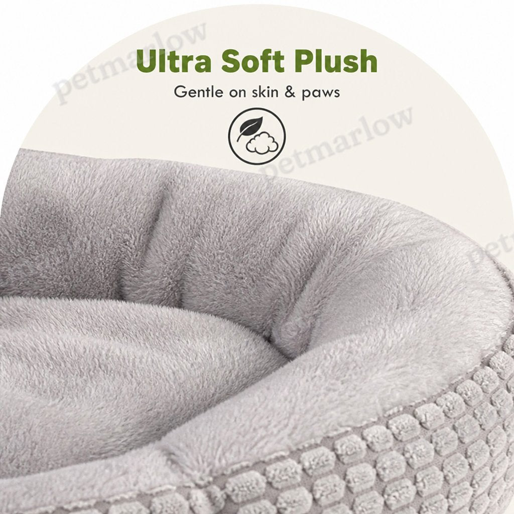 Petmarlow Hooded Plush & Non-Slip Cave Bed (Machine Washable) – view 5