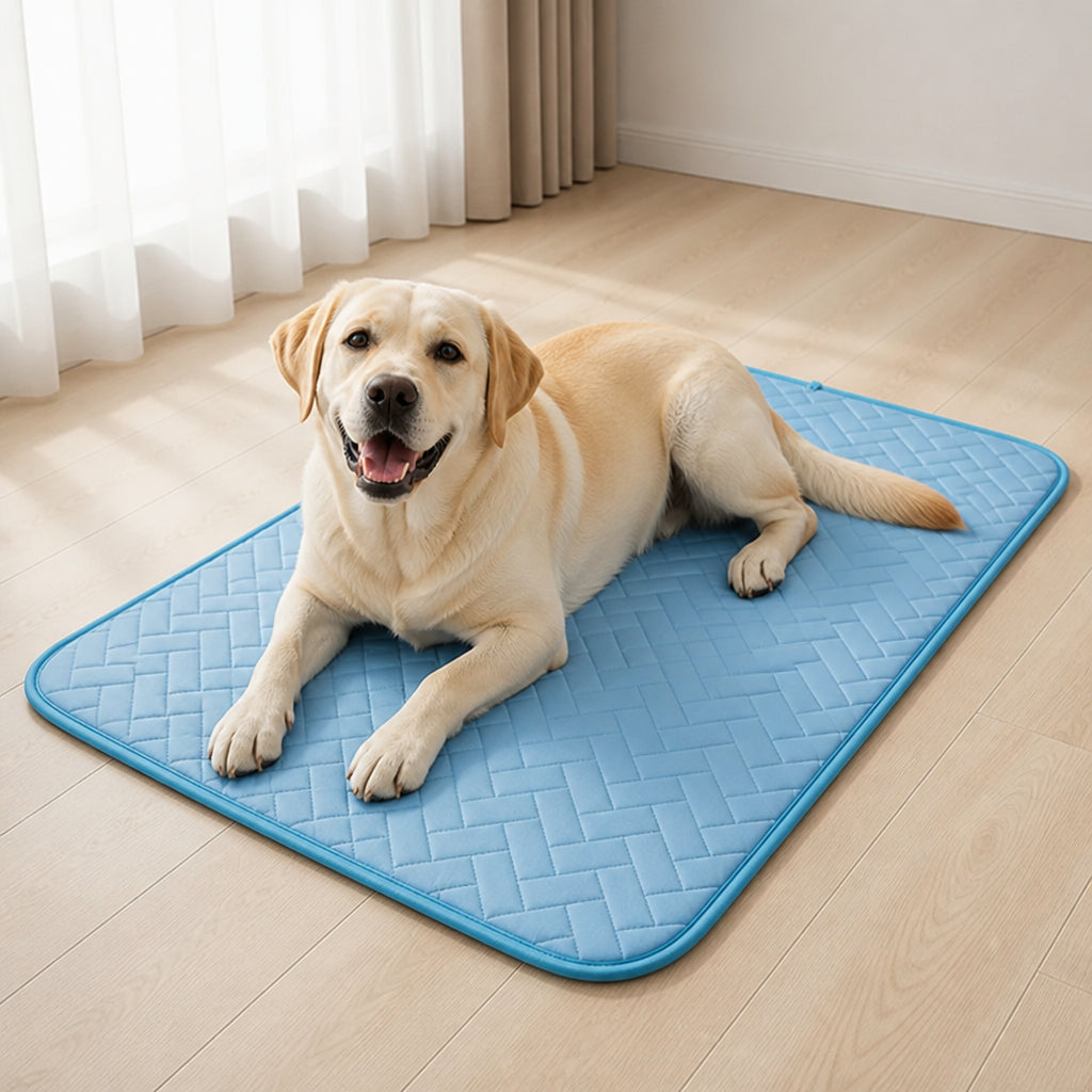 Petmarlow Ice Silk & Breathable Mesh Cooling Mat (Machine Washable)