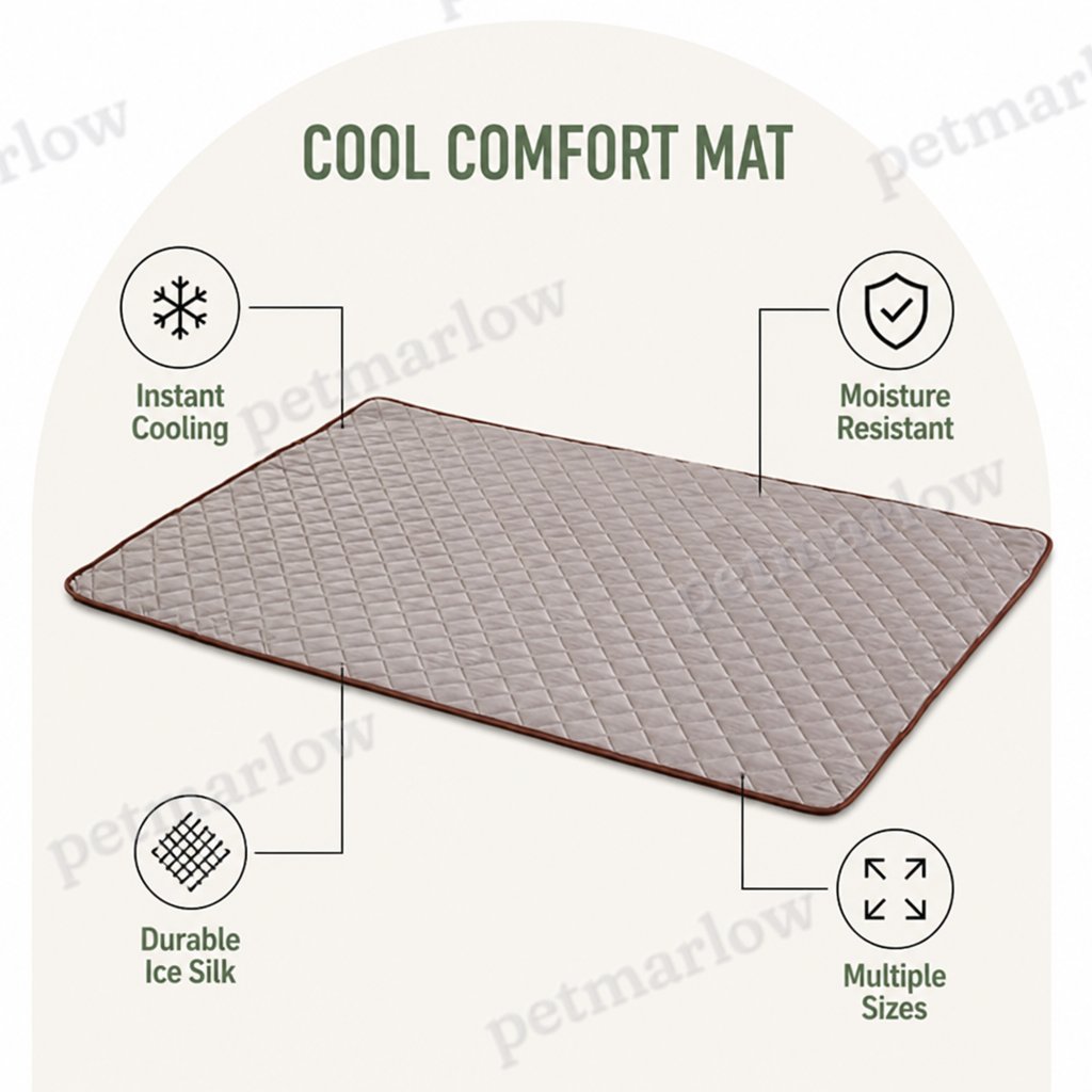 Petmarlow Ice Silk Cooling & Moisture-Proof Pet Mat – view 3