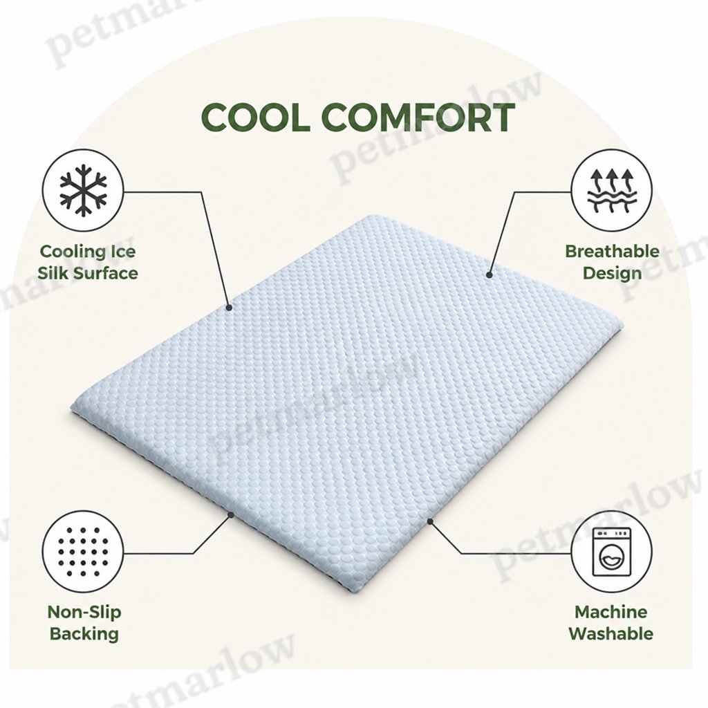 Petmarlow Ice Silk Cooling & Non-Slip Pet Mat – view 4